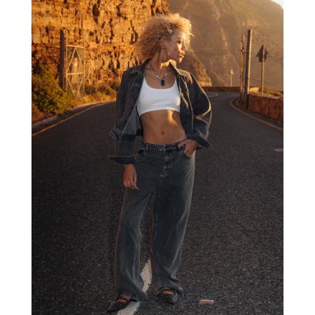 Alix The Label Ladies Woven Relaxed Denim Pants