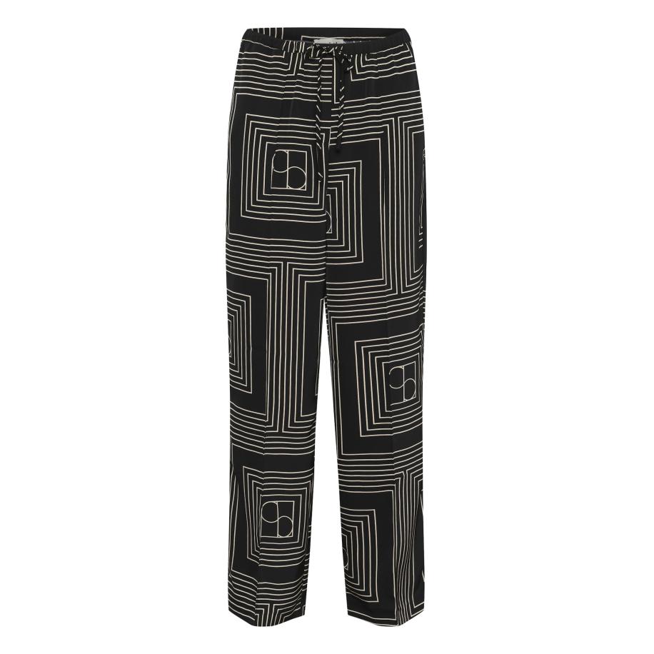 Soaked in Luxury SOAKED IN LUXURY Broek zwart / wit -