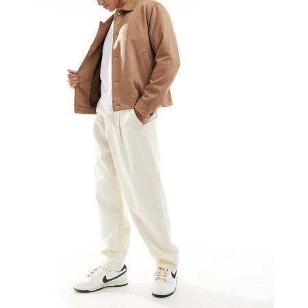 ASOS DESIGN - Chino met ballonpijpen in ecru-Neutraal