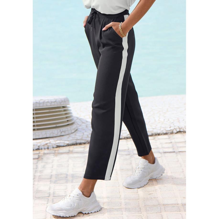 VIVANCE VIVANCE Broek zwart / wit -
