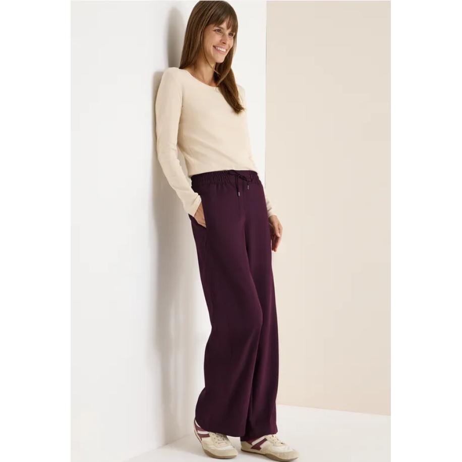 CECIL Broeken met wijde pijpen Rood