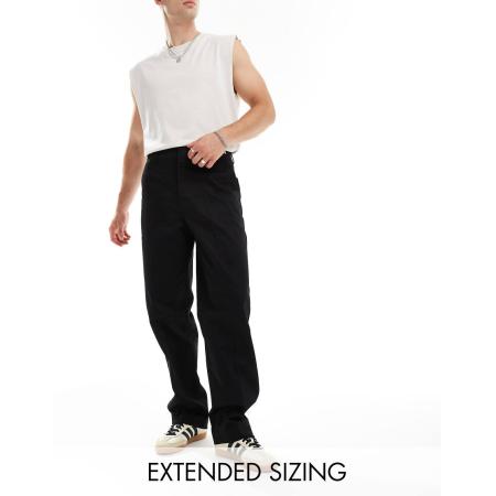ASOS DESIGN - Stugge workwear-chino in zwart