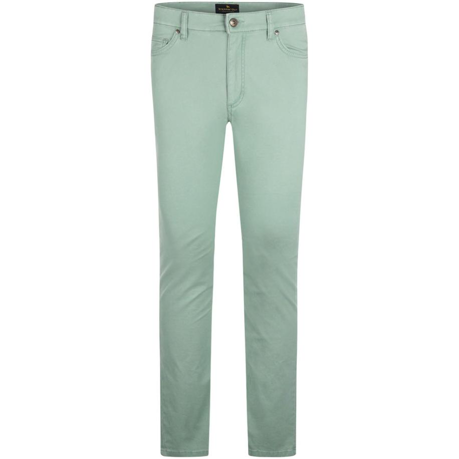 Steppin' Out Broek 5-pocket Johnson Sage Groen