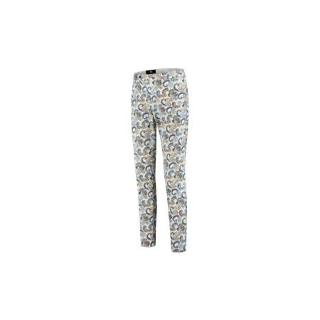 Circle of Gentlemen Nassau flatfront comfortabele chino met stretch allover print