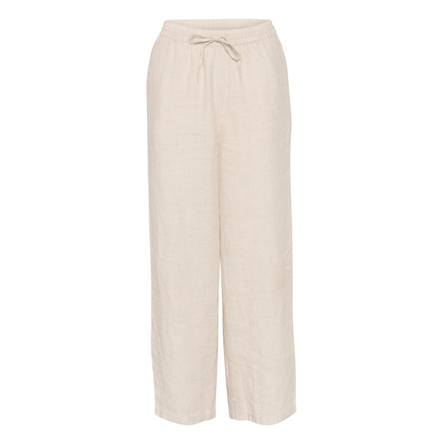 Cream Cream Broek Bellis sand -