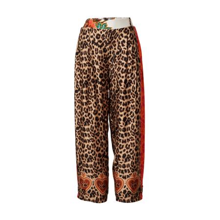 miss goodlife miss goodlife Bandplooibroek beige / bruin / oranje / wit