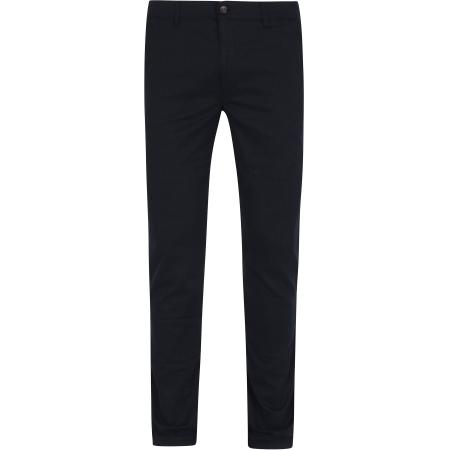 Suitable Chino Pico Print Navy Blauw