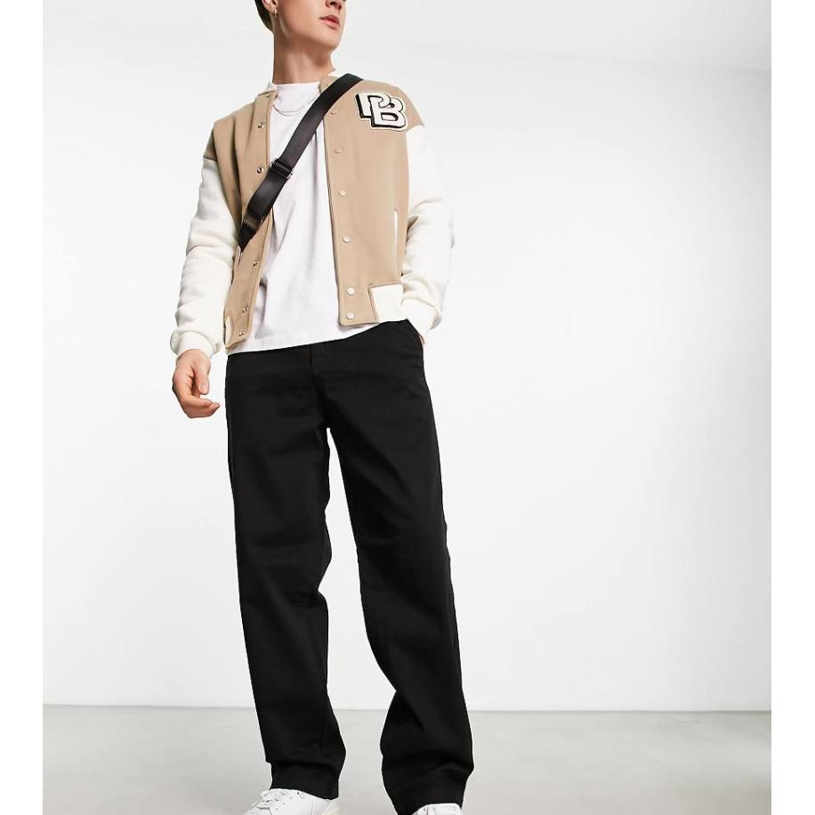 ADPT - Ruimvallende chino in zwart Zwart