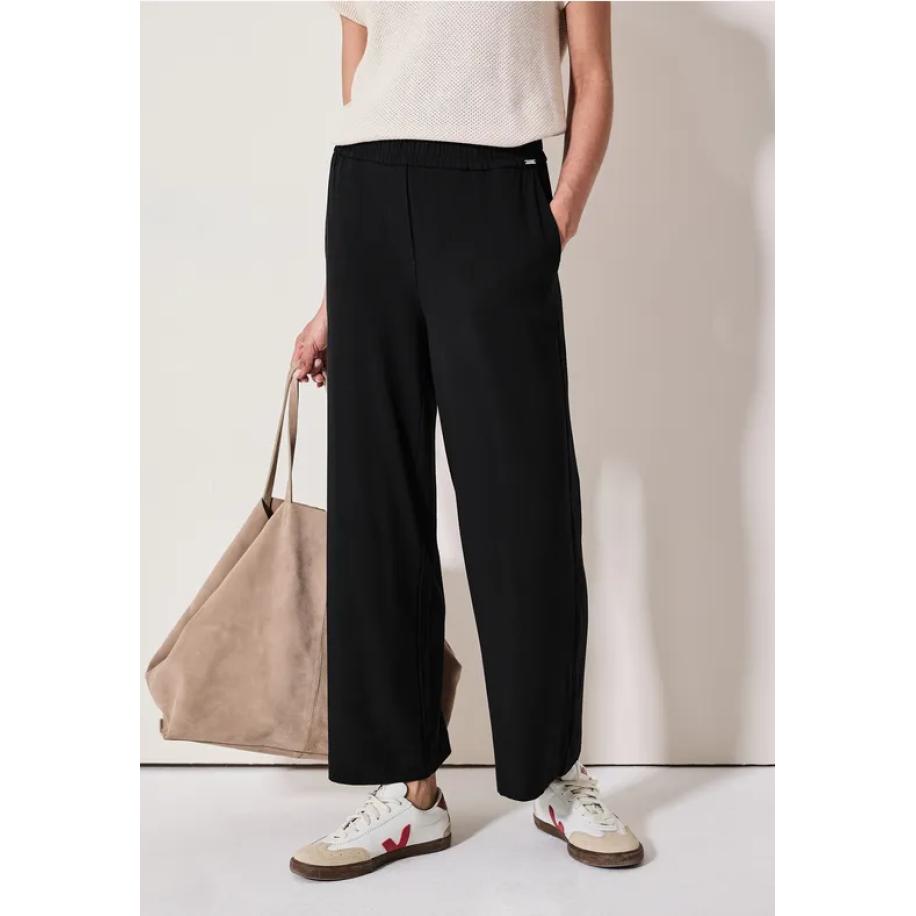 CECIL Wide Legs jersey broek Zwart