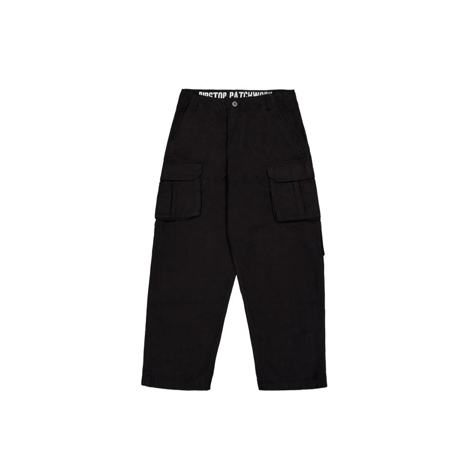 ALPHA INDUSTRIES Cargobroek Ripstop Patchwork zwart Zwart