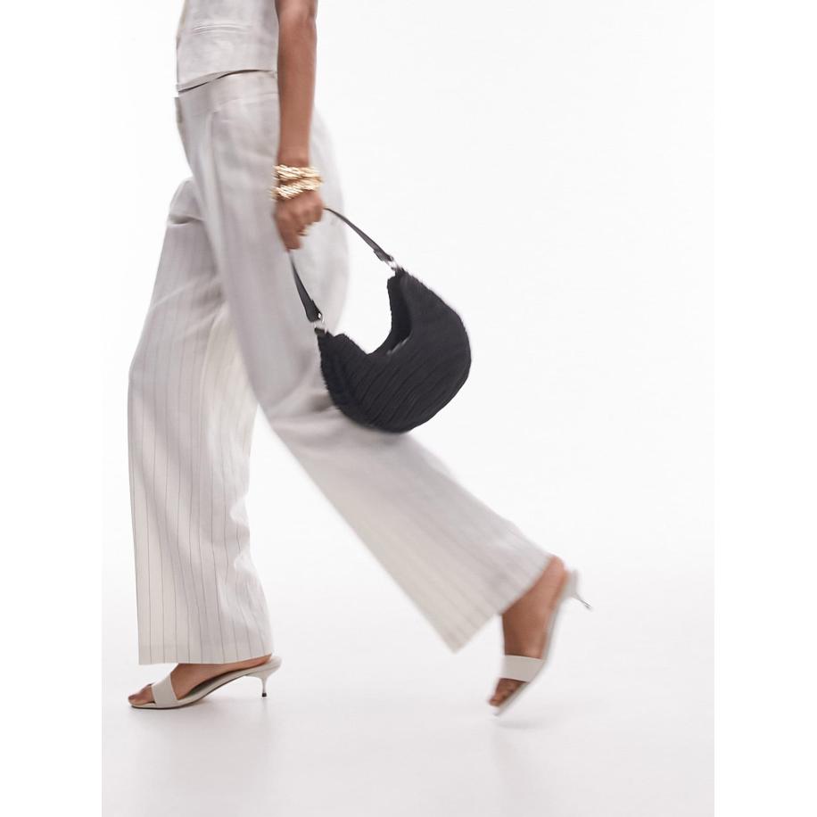 TOPSHOP Pantalon crème / blauw Bruin