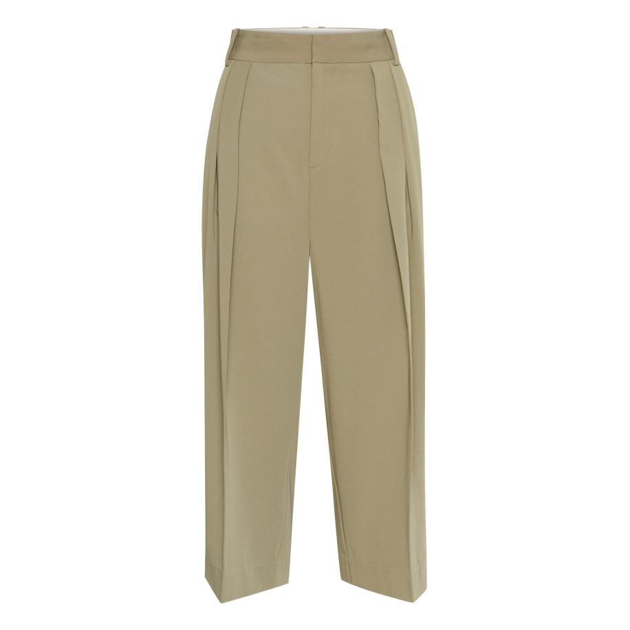 InWear InWear Bandplooibroek Natalya olijfgroen -