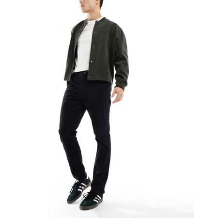 New Look - Slim-fit chino's in zwart