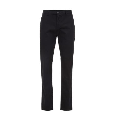 Fundamentals heren slim fit chino met stretch - Slim Fit - Zwart - Katoen - Maat: 32/30
