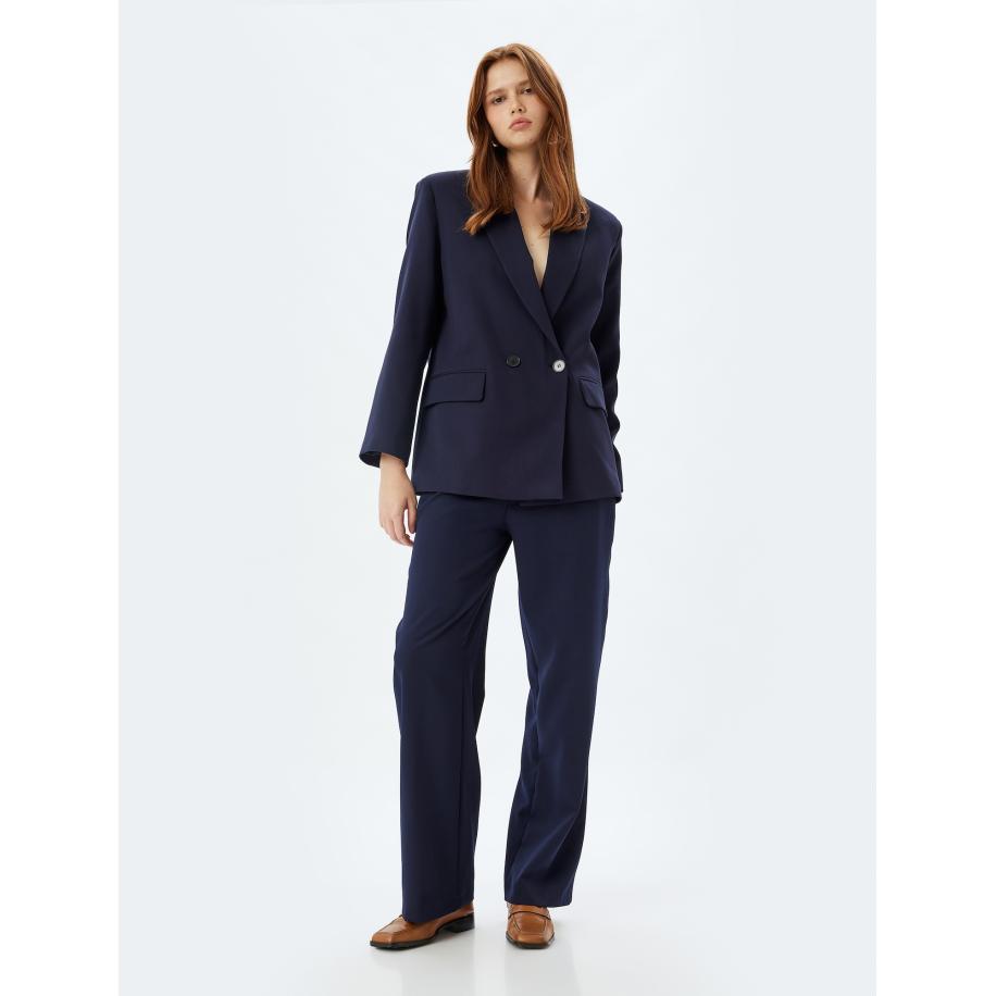 Koton Koton Bandplooibroek navy -