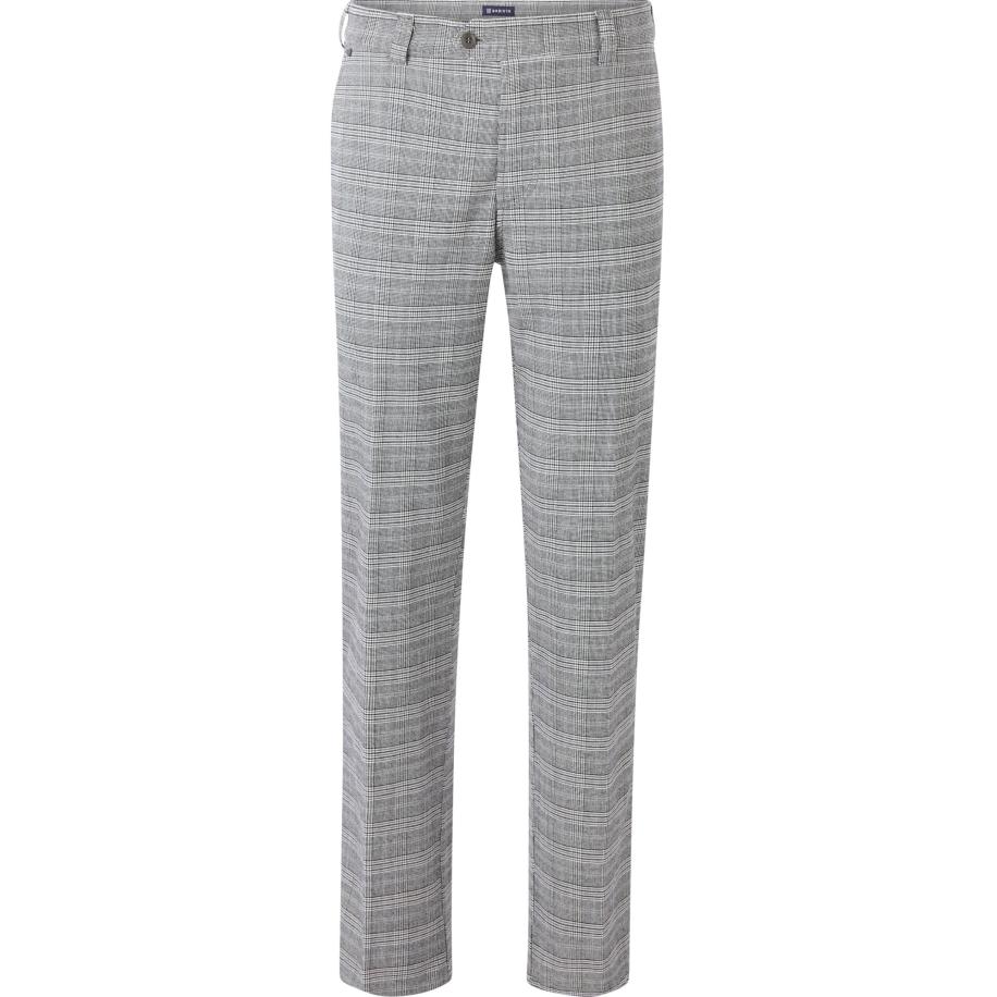 BABISTA Broek met platte voorkant grijs, Ruit Grijs