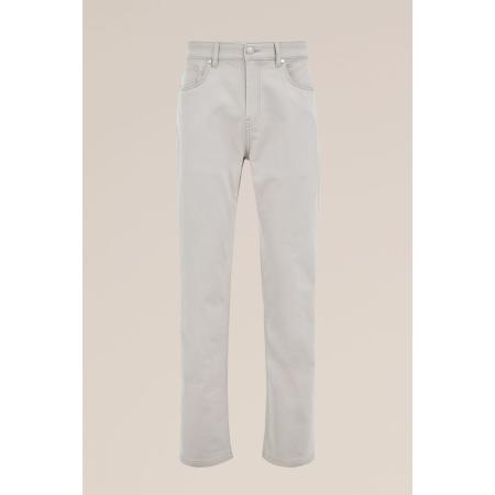 WE Fashion Heren regular fit broek - Regular fit - Lichtgrijs - Katoen - Maat: 36/32