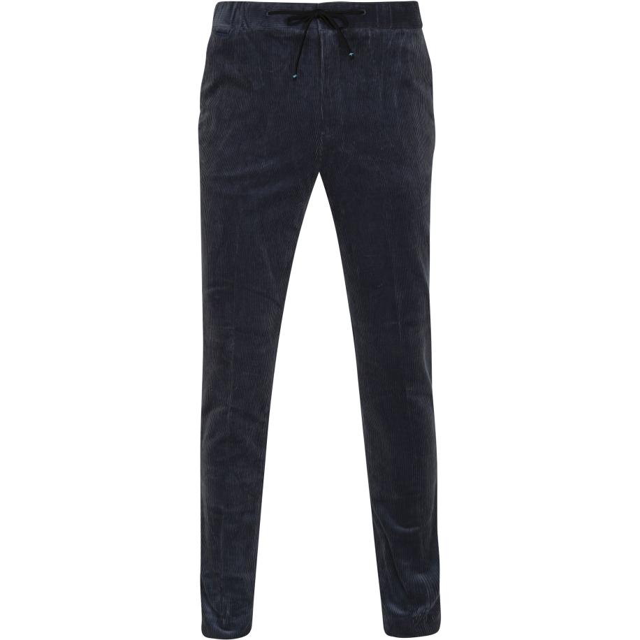Scotch and Soda Warren Corduroy Broek Donkerblauw Blauw