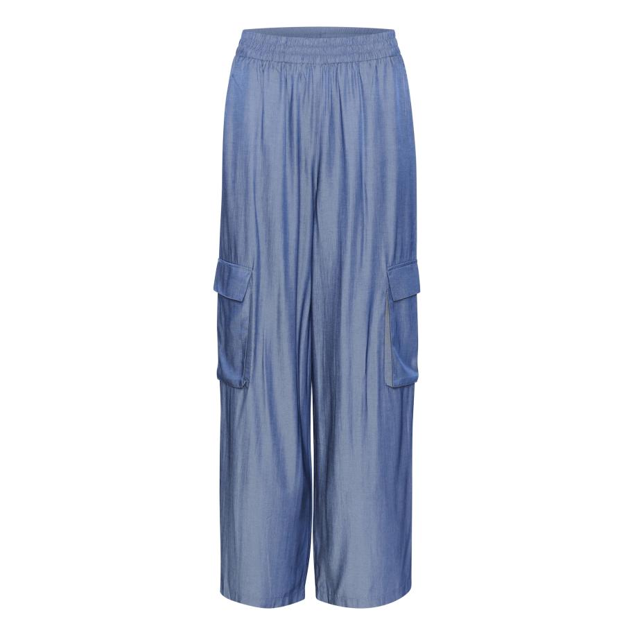 Kaffe Cargobroek Leonora royal blue/koningsblauw Blauw