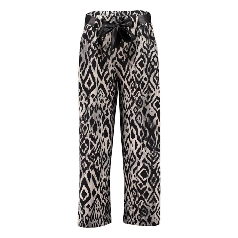 Hailys Hailys Bandplooibroek Ni44a grijs / greige / zwart -