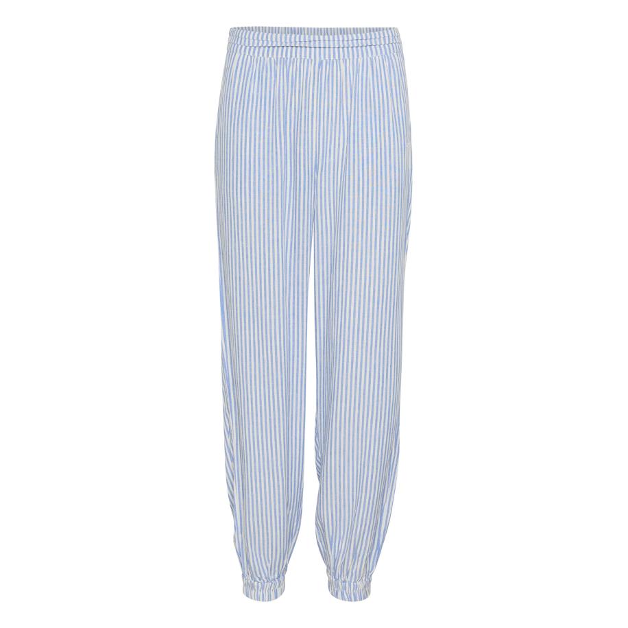 Cream Cream Broek CRVenta blauw / wit -