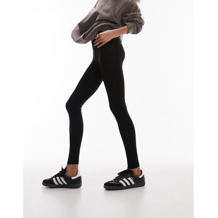 Topshop Basic Enkellange legging in zwart