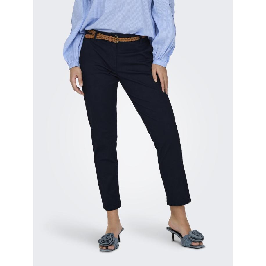 JDY Chino Chicago donkerblauw Blauw