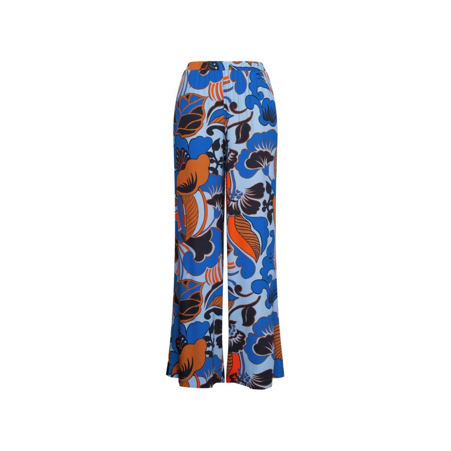 Seidensticker SEIDENSTICKER Broek Schwarze Rose blauw / donkerblauw / oranje -