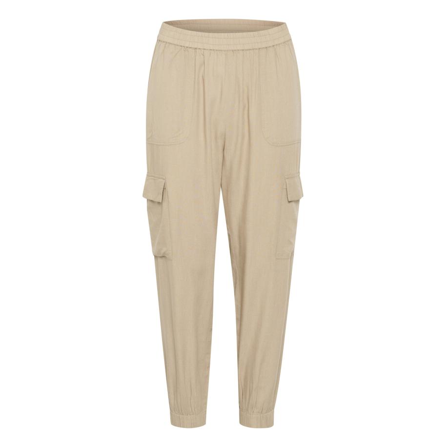 Kaffe Cargobroek sand Bruin