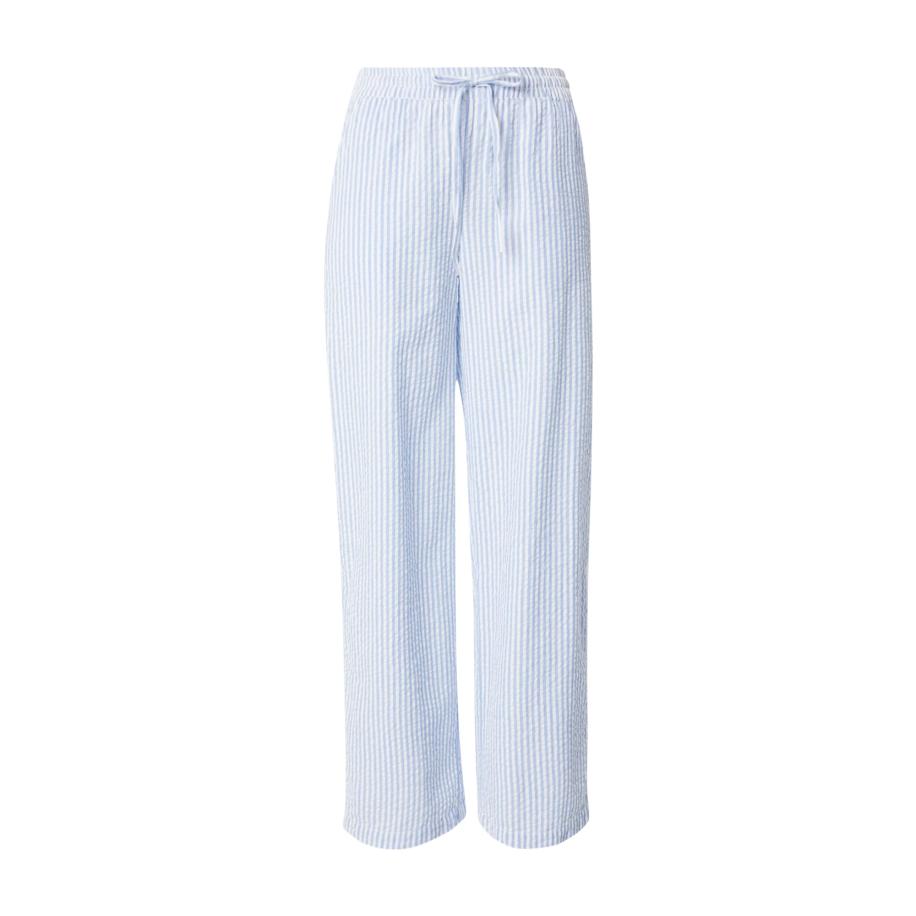 Pieces PIECES Broek PCSally lichtblauw / wit -