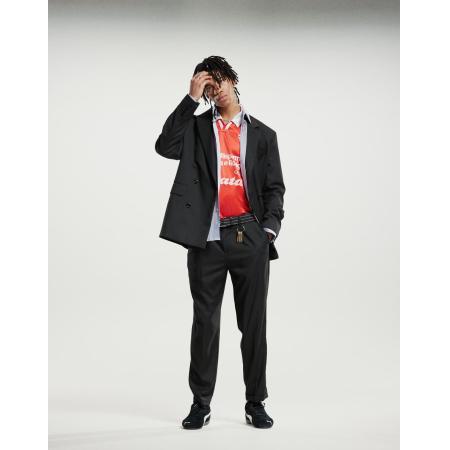 Mango - Elegante broek met plooien aan de voorkant in zwart, deel van co-ord set