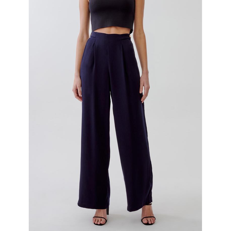 Tussah Broek Xena navy Blauw