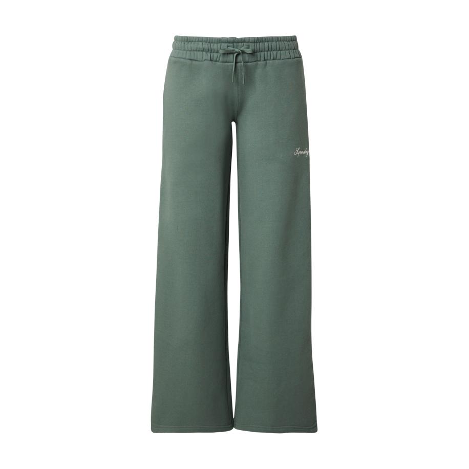 Superdry Broek Country Club kaki / wit Groen