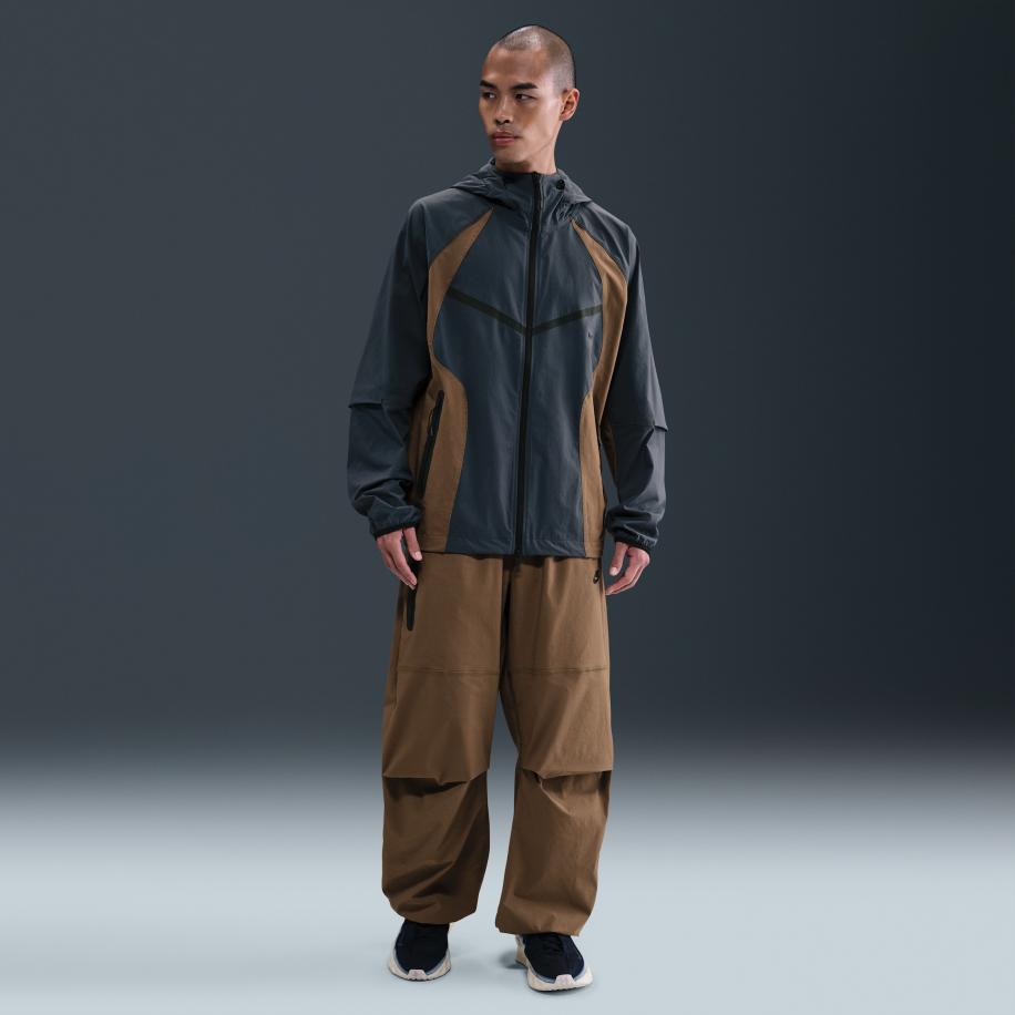 Nike Tech geweven oversized herenbroek - Bruin Bruin
