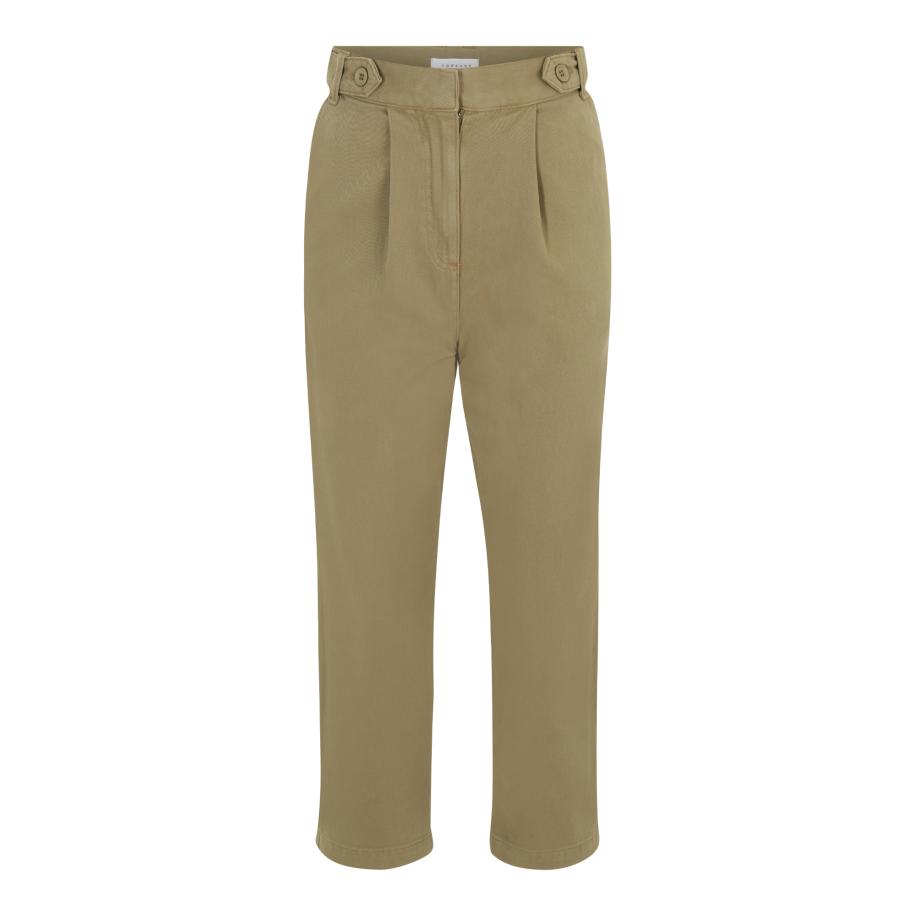 Topshop TOPSHOP Petite Bandplooibroek olijfgroen -
