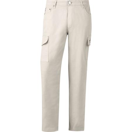 Jan Vanderstorm Cargobroek beige, Effen