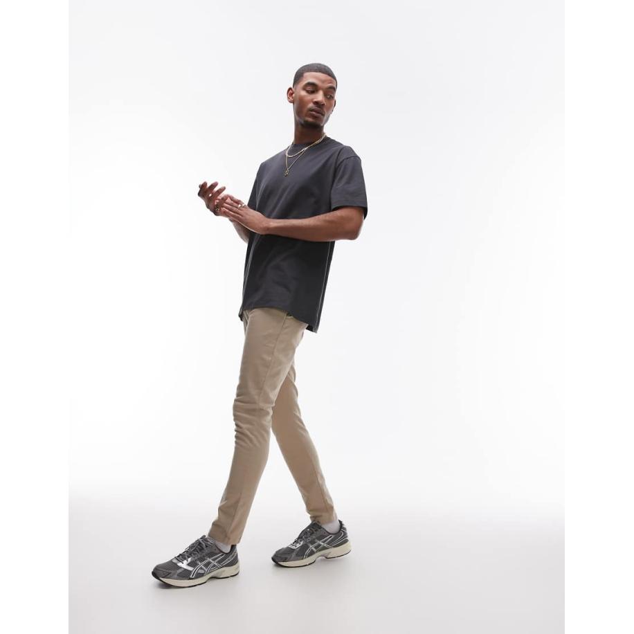 Topman - Skinny chinobroek in stone-Neutraal Multicolor