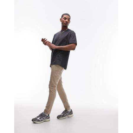 Topman - Skinny chinobroek in stone-Neutraal