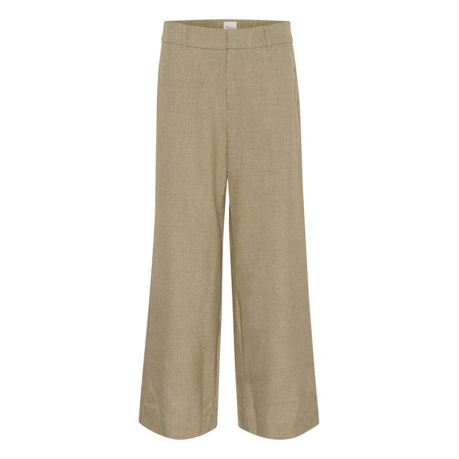 My Essential Wardrobe My Essential Wardrobe Broek Dion groen gemêleerd -