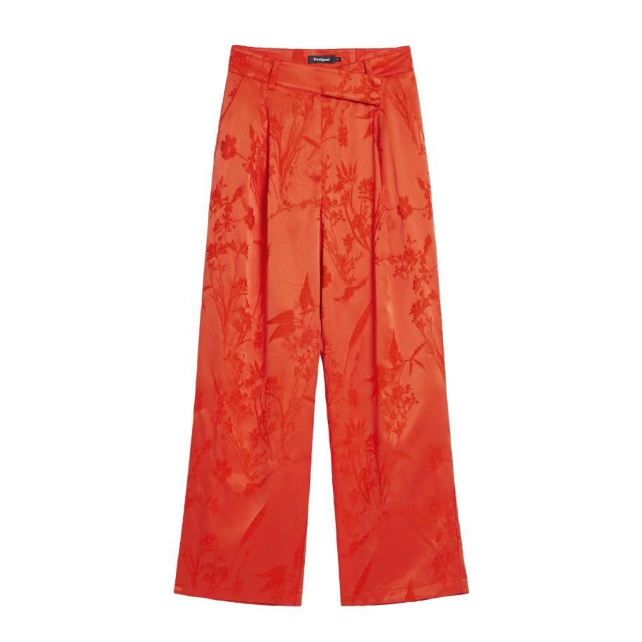 Desigual Desigual Broek oranje -