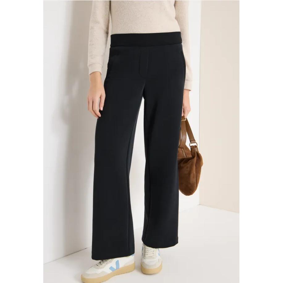 CECIL Silk Touch broek Zwart