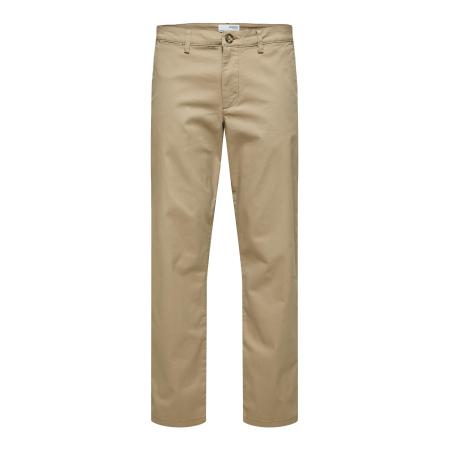 Selected SELECTED Chino New Miles camel / zwart / wit