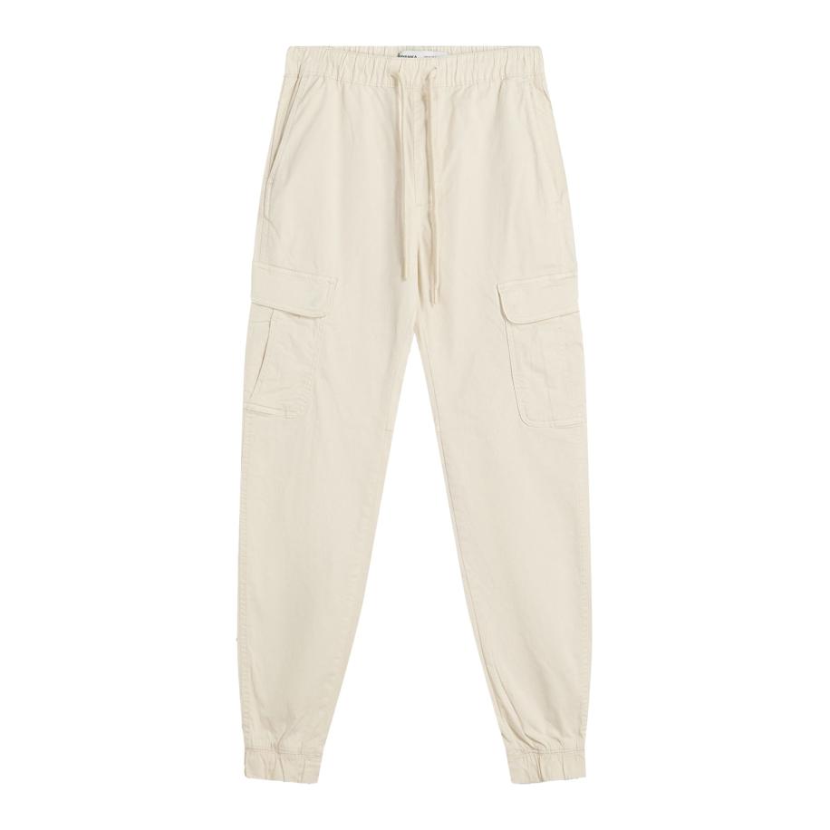 Bershka Bershka Cargobroek pasteelgeel -