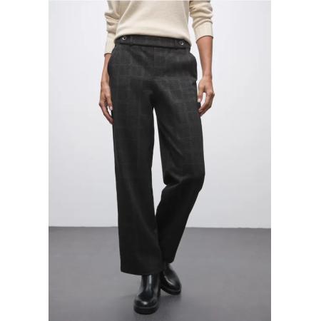 Street One Geruite straight legs broek