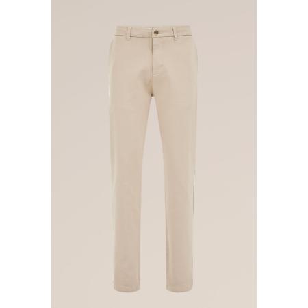 Fundamentals heren slim fit chino van jog kwaliteit - Slim Fit - Greige - Katoen - Maat: 36/34
