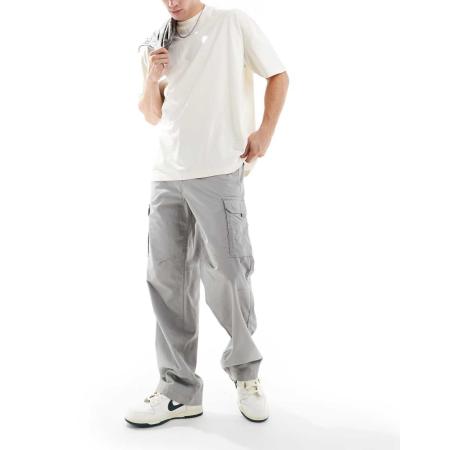 ADPT - Cargobroek met losse pasvorm in lichtgrijs
