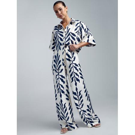 St MRLO St MRLO Broek Kady donkerblauw / wit