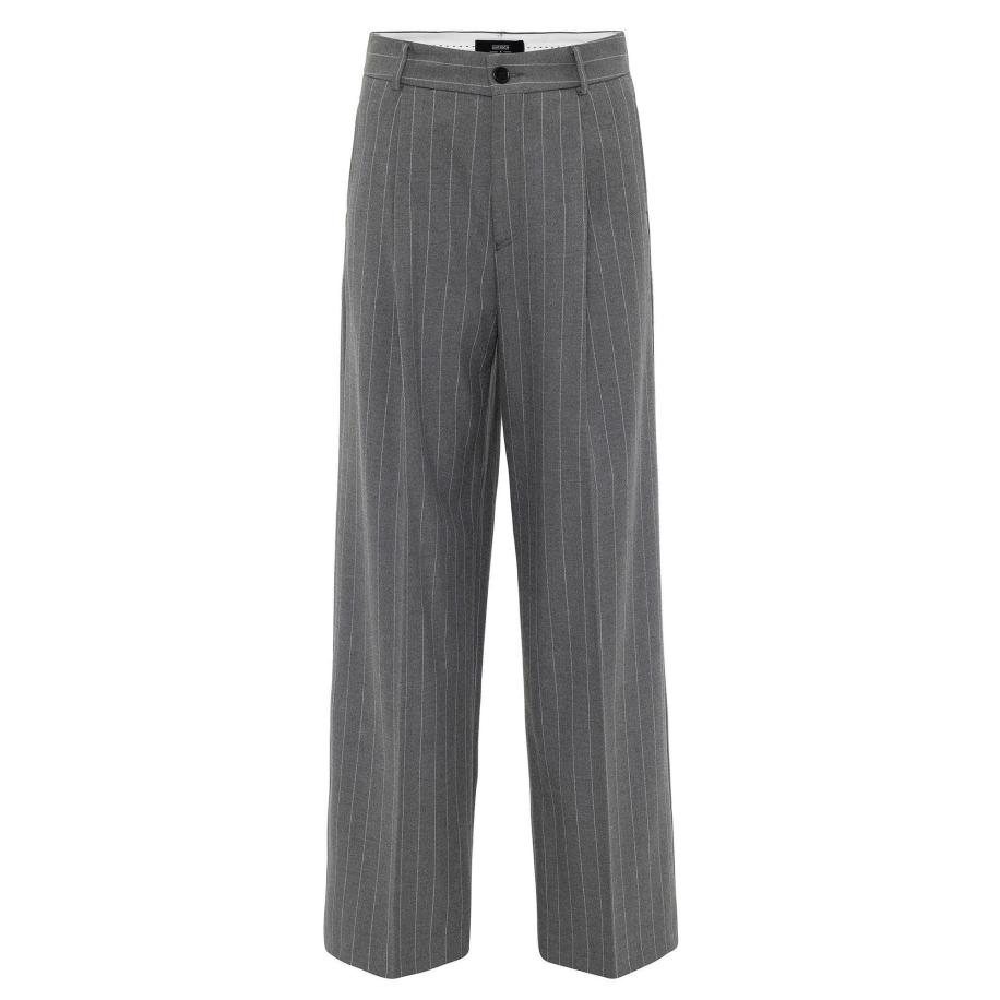 Antioch Antioch Bandplooibroek grijs / wit -