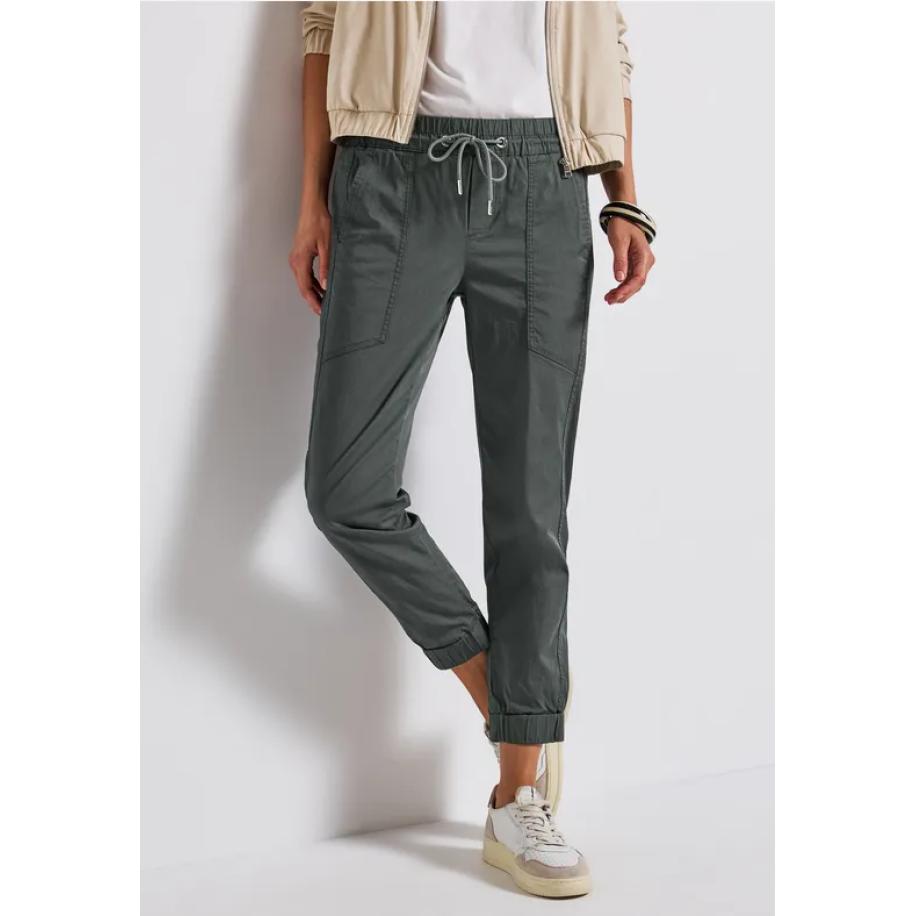 Street One Loose Fit broek Groen
