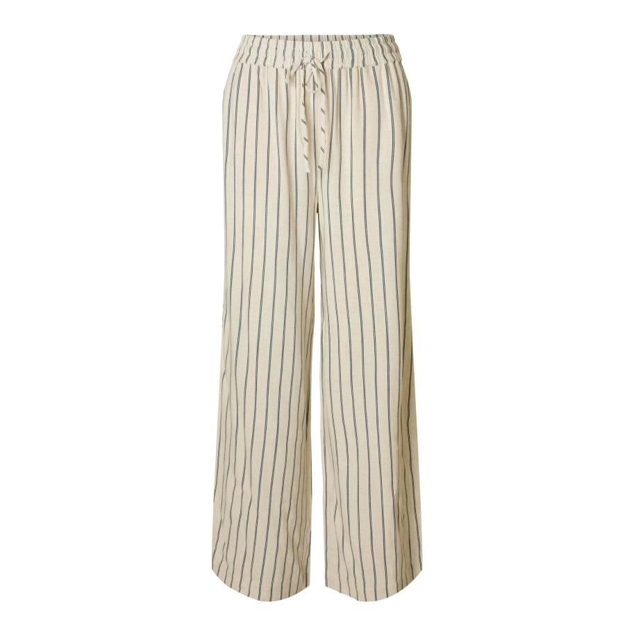 Selected SELECTED Broek SLFVIVA-GULIA lichtbeige / zwart -